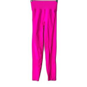 Pink Active Leggings Pink Ribbed Pull-on XS